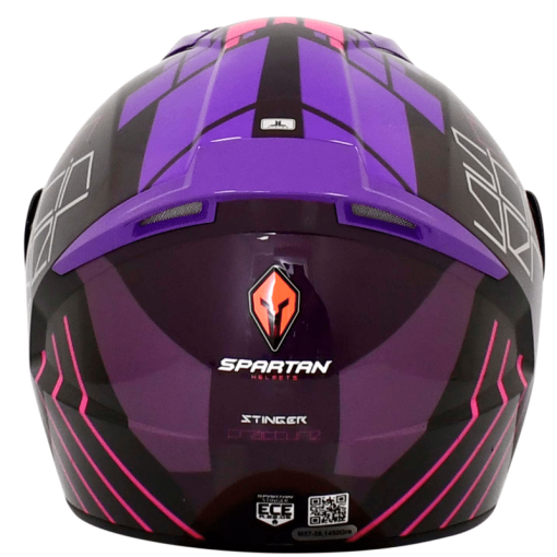 Casco Spartan Stinger Fracture Morado Brillo - Image 3