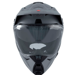 Casco Spartan Wolf Ds Solid Negro Mate Amarillo3 - Punto Llantas 3