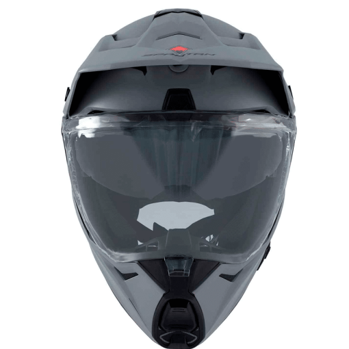 Casco Spartan Wolf Ds Solid Negro Mate Amarillo - Image 4