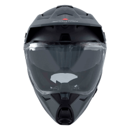 Casco Spartan Wolf Ds Solid Negro Mate Rojo3 - Punto Llantas 3