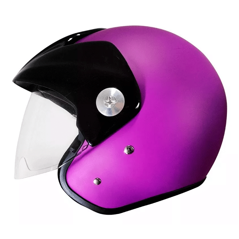 Casco Zeus 507 Morado Punto Llantas