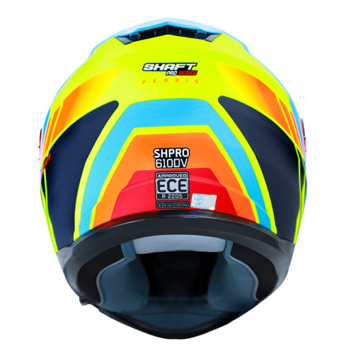 Casco Shaft Pro 610Dv Perzis Amarillo Mate Azul - Image 3