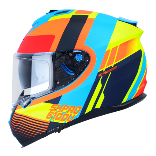 Casco Shaft Pro 610Dv Perzis Amarillo Mate Azul