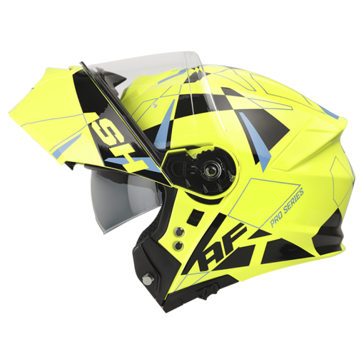 Casco Shaft Pro 4000Dv Multiverse Amarillo Brillo Azul