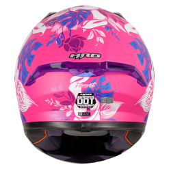 Casco Hro 523Dv Flowerist Fucsia Mate Blanco1 - Punto Llantas 1
