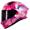 Casco Hro 523Dv Flowerist Fucsia Mate Blanco2 - Punto Llantas 6