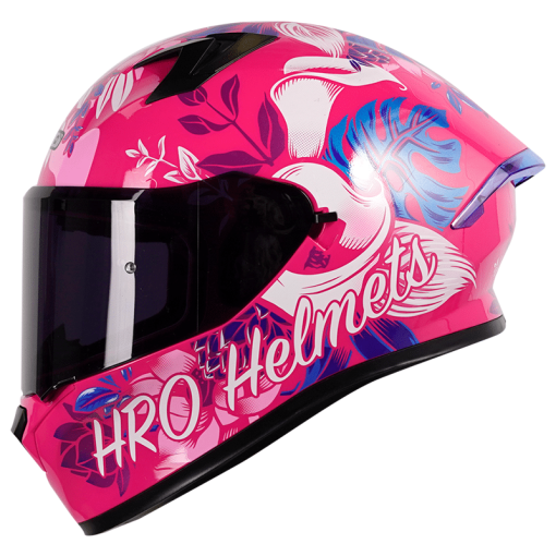 Casco Hro 523Dv Flowerist Fucsia Brillo Blanco