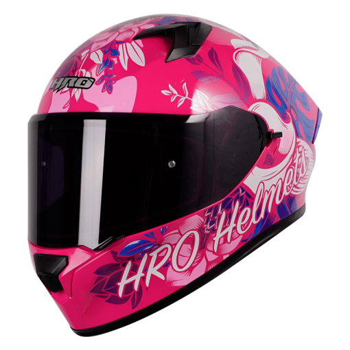 Casco Hro 523Dv Flowerist Fucsia Brillo Blanco - Image 3