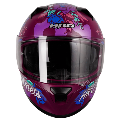Casco Hro 523Dv Flowerist Morado Brillo Fucsia - Image 4