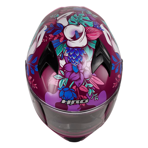 Casco Hro 523Dv Flowerist Morado Brillo Fucsia - Image 5