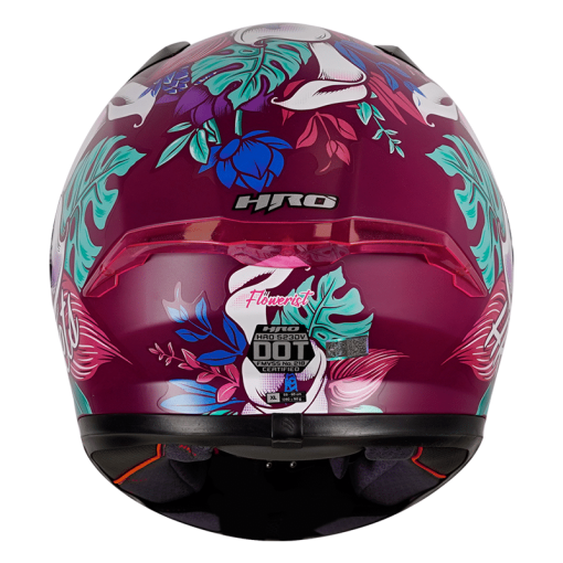 Casco Hro 523Dv Flowerist Morado Brillo Fucsia - Image 2