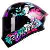 Casco Hro 523Dv Flowerist Negro Mate Azul1 - Punto Llantas 8