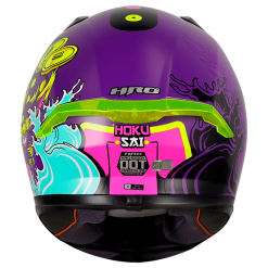 Casco Hro 523Dv Hoku Sai Morado Mate Fucsia - Punto Llantas 5
