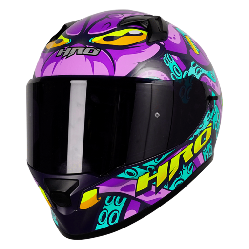 Casco Hro 523Dv Tenta Azul Navy Mate Morado - Image 3
