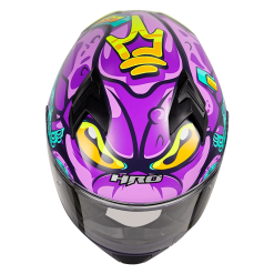 Casco Hro 523Dv Tenta Azul Navy Mate Morado4 - Punto Llantas 4