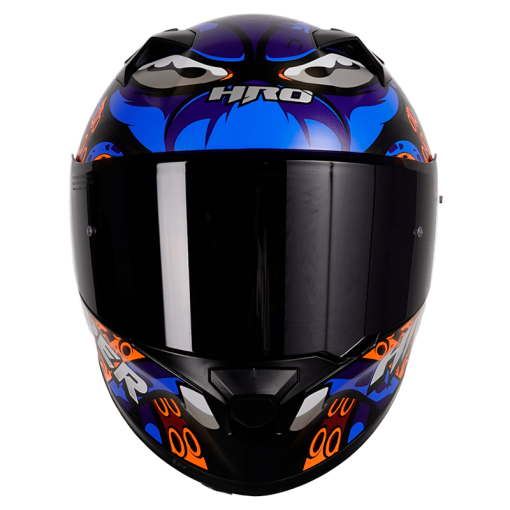 Casco Hro 523Dv Tenta Negro Mate Azul - Image 3