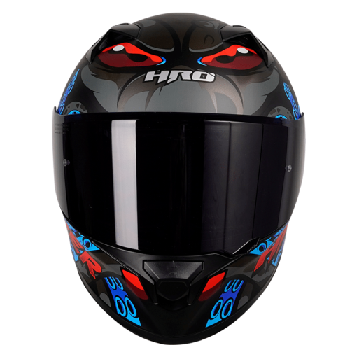 Casco Hro 523Dv Tenta Negro Mate Gris - Image 4