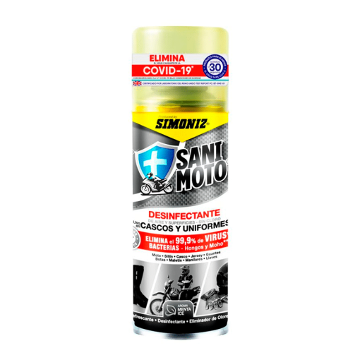 Limpiador Desinfectante Motos Y Cascos Simoniz Sani Motos