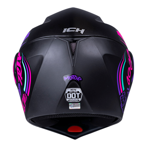 Casco Ich 3110 Motor Negro Mate Morado - Image 5
