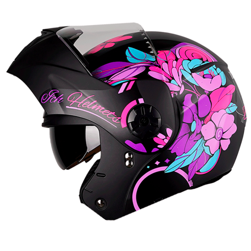 Casco Ich 3110S (Niñ@s) Nat Negro Mate Fucsia