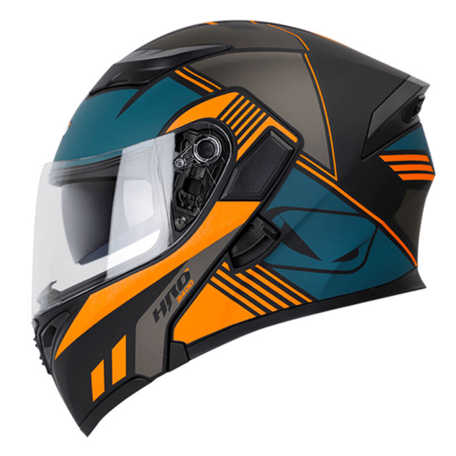 Casco Hro 3400Dv Ahead Negro Mate Naranja - Image 2