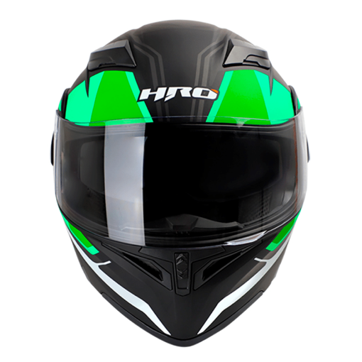 Casco Hro 3400Dv Cort Negro Mate Verde - Image 5
