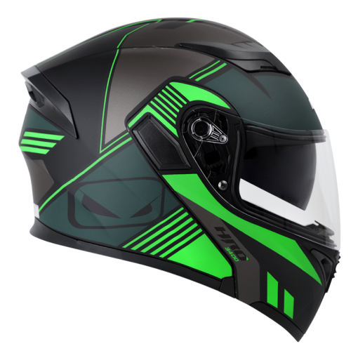 Casco Hro 3400Dv Ahead Negro Mate Verde - Image 3