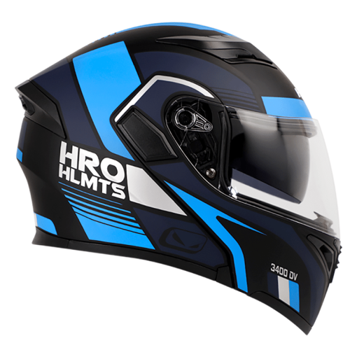 Casco Hro 3400Dv Kure Negro Mate Azul - Image 2