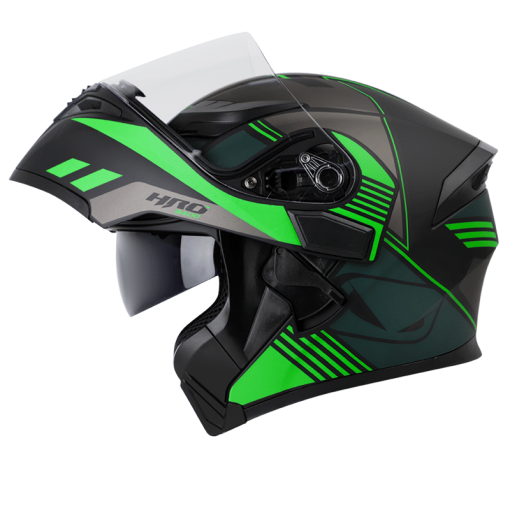 Casco Hro 3400Dv Ahead Negro Mate Verde