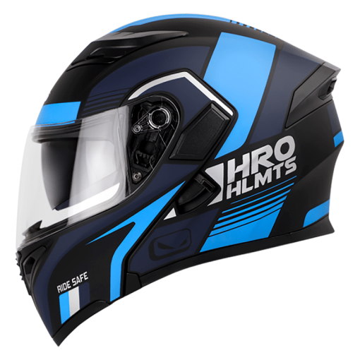 Casco Hro 3400Dv Kure Negro Mate Azul