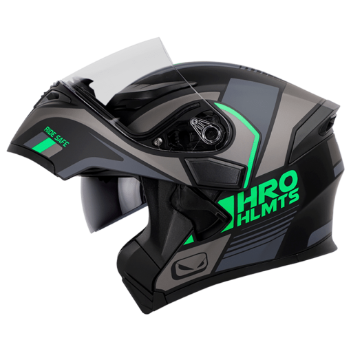 Casco Hro 3400Dv Kure Negro Mate Gris