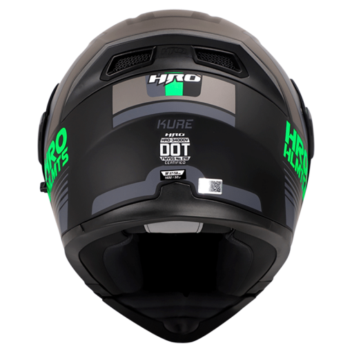 Casco Hro 3400Dv Kure Negro Mate Gris - Image 3