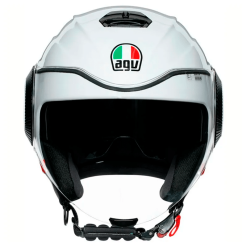 Casco Agv Orbyt Block Blanco Azul Rojo2 - Punto Llantas 2