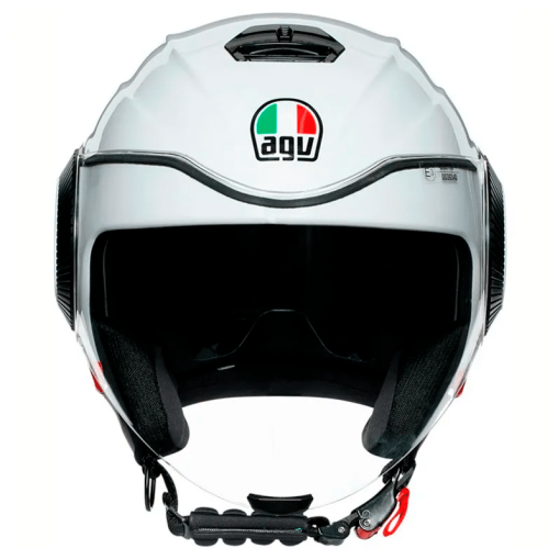 Casco Agv Orbyt Block Blanco Azul Rojo - Image 3