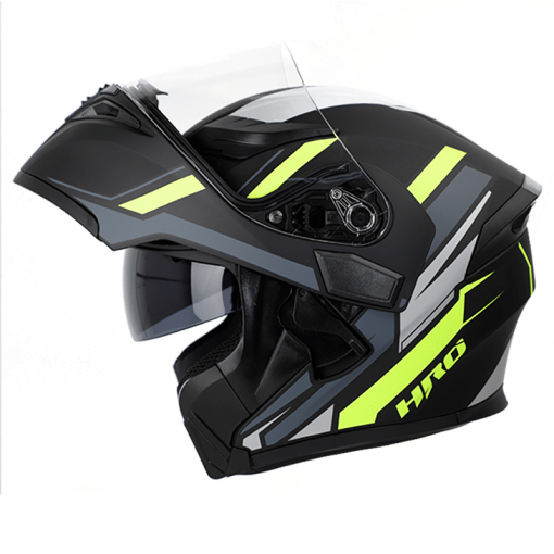 Casco Hro 3400Dv Prair Negro Mate Amarillo