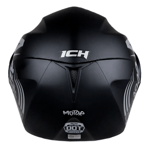Casco Ich 3110 Motor Negro Mate Gris - Image 3