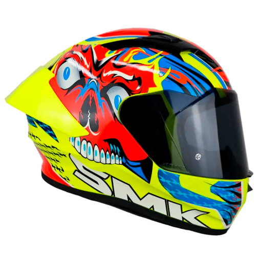 Casco Smk Stellar Skull Amarillo Brillante - Image 2