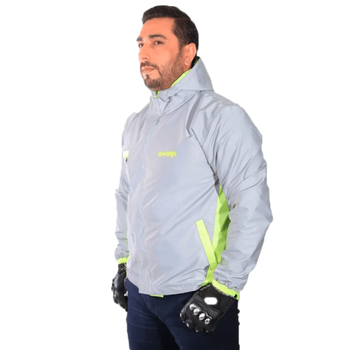 Chaqueta Over Doble Faz Reflectiva Impermeable Amarilla - Image 6