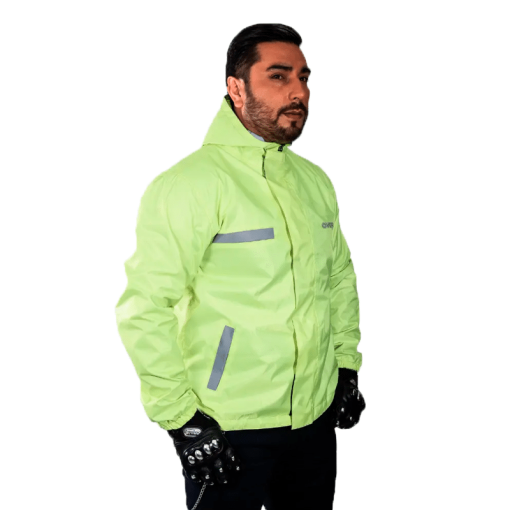 Chaqueta Over Doble Faz Reflectiva Impermeable Amarilla - Image 7