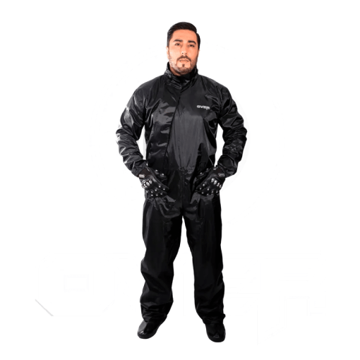 Impermeable Over Enterizo Negro - Image 3