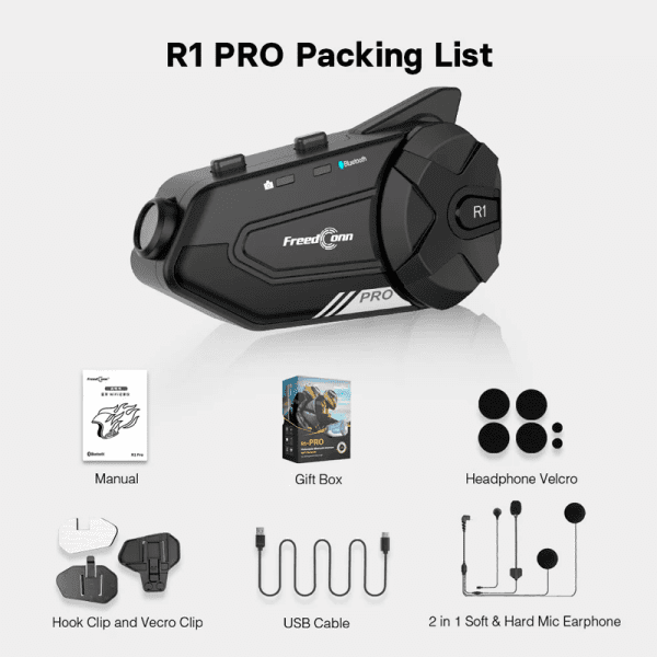 Intercomunicador Freedconn R1 Pro Con Camara1 - Punto Llantas 2