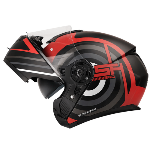 Casco Shaft 3910Dv Circool Negro Mate Rojo