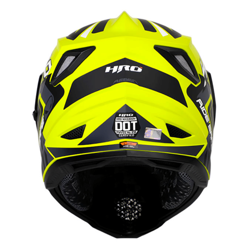 Casco Hro Mx330Dv Reben Amarillo Mate Gris - Image 2