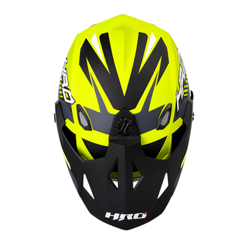 Casco Hro Mx330Dv Reben Amarillo Mate Gris - Image 3