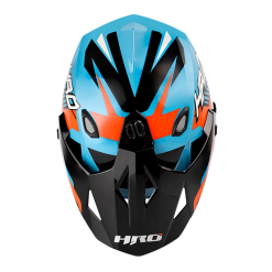 Casco Hro Mx330Dv Reben Azul Brillo Naranja2 - Punto Llantas 2
