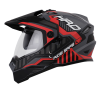 Casco Hro Mx330Dv Reben Gris Mate Rojo2 - Punto Llantas 5