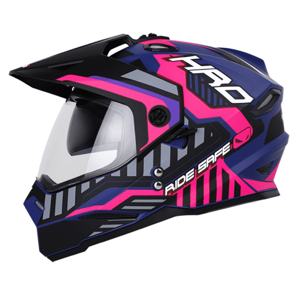 Casco Hro Mx330Dv Reben Morado Mate Fucsia1 - Punto Llantas 1