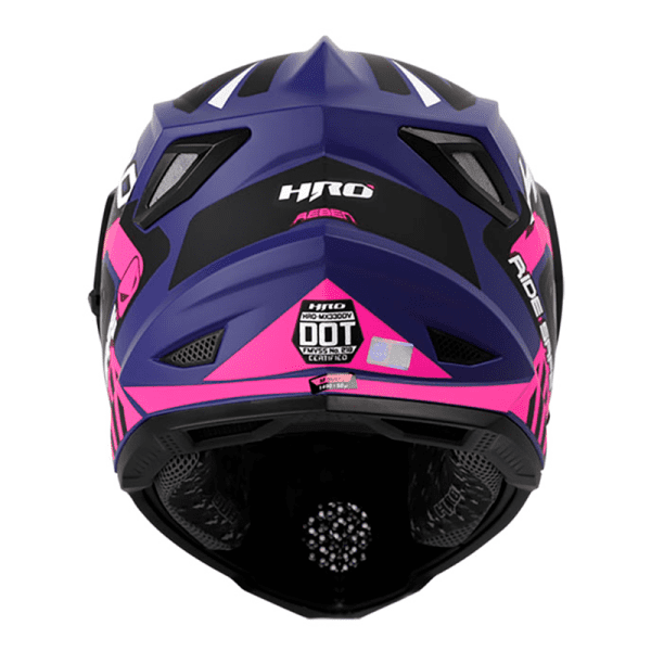 Casco Hro Mx330Dv Reben Morado Mate Fucsia2 - Punto Llantas 2