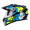 Casco Hro Mx330Dv T Up Azul Brillo Amarillo1 - Punto Llantas 4