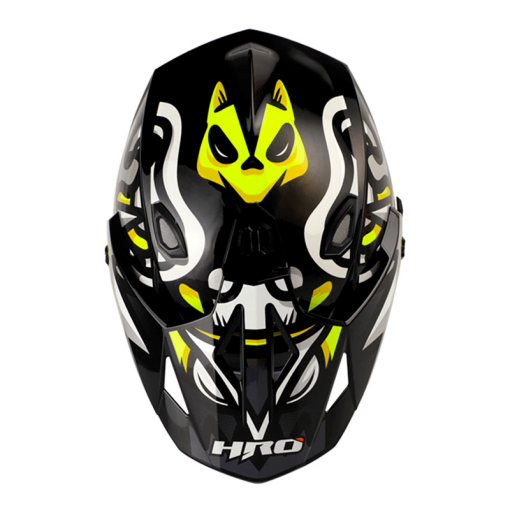 Casco Hro Mx330Dv Zeta Negro Brillo Amarillo - Image 3